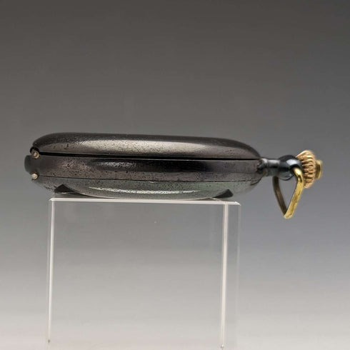 1923年頃 アンティーク オメガ 懐中時計 ガンメタル ハンターケース 動作良好
