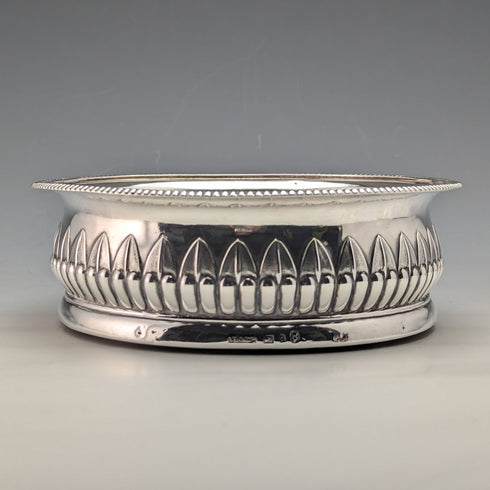 1808 British Antique Georgian Sterling Silver Bottle Coaster 255g JOHN ROBERTS