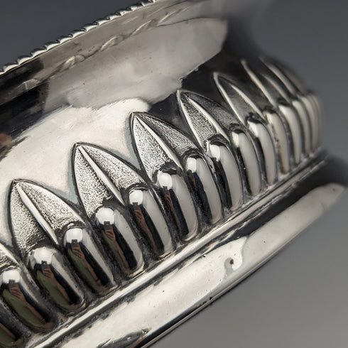 1808 British Antique Georgian Sterling Silver Bottle Coaster 255g JOHN ROBERTS