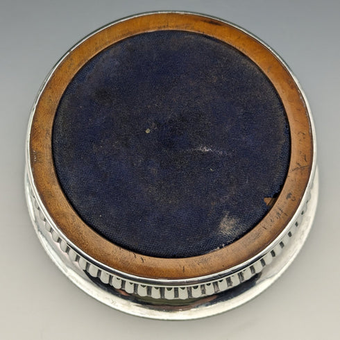 1808 British Antique Georgian Sterling Silver Bottle Coaster 255g JOHN ROBERTS