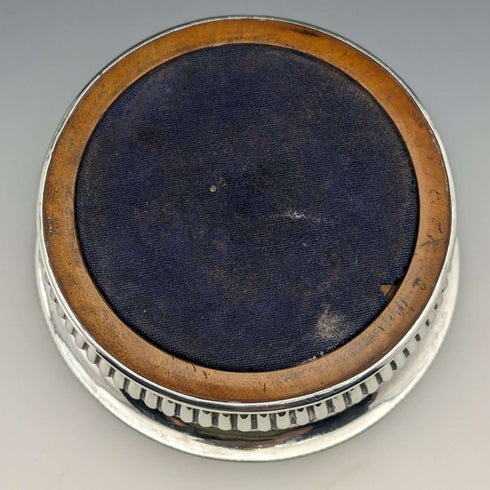 1808年 英国アンティーク ジョージアン 純銀製 ボトルコースター 255g JOHN ROBERTS