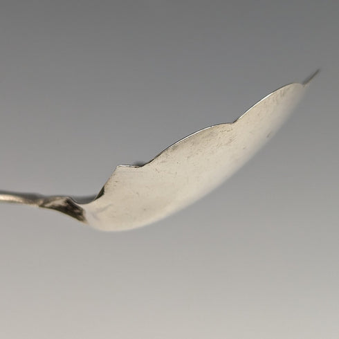 1873 British Antique Sterling Silver Tea Caddy Spoon HILLIARD & THOMASON