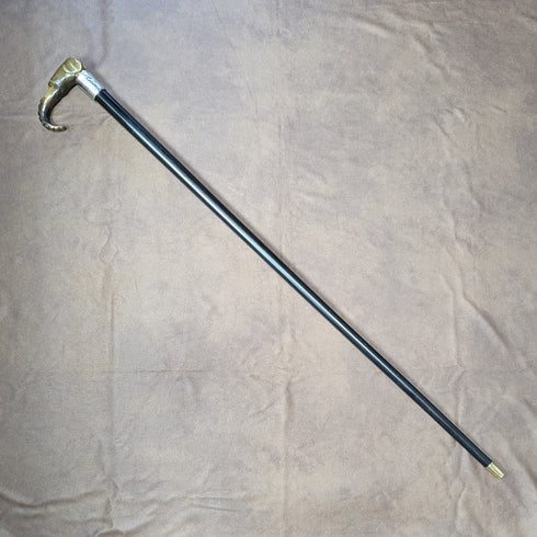 1896年 英国アンティーク 紳士用ステッキ ホーン製エレファントハンドル 86cm