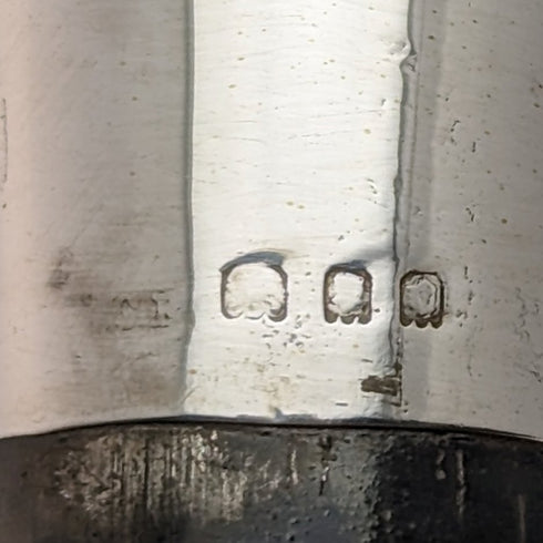 1929年 英国ヴィンテージ 紳士用ステッキ 純銀製 丸ハンドル 91cm