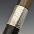 1927 British Vintage Men's Cane Sterling Silver Decoration Curved Horn Handle 92cm