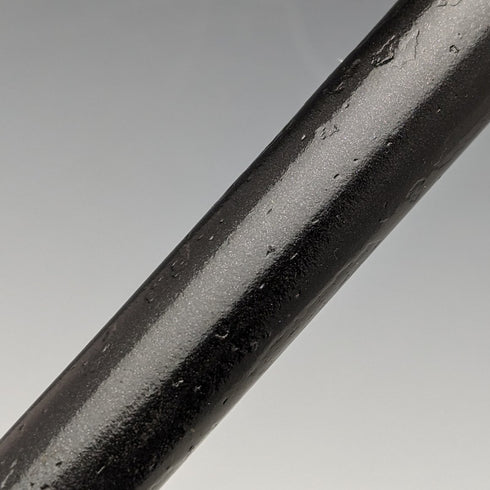 1927 British Vintage Men's Cane Sterling Silver Decoration Curved Horn Handle 92cm