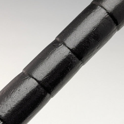 1915年 英国アンティーク 紳士用 ステッキ 杖 純銀装飾 曲がりハンドル 87cm