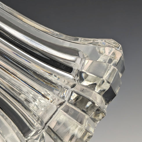 1906 British Antique Cut Glass Condiment Condiment Sterling Silver Lid WW Harrison