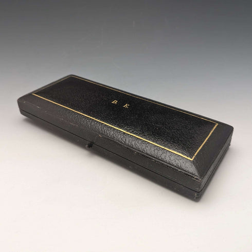 1903年 英国アンティーク 純銀ハンドル シューホーン ボタンフックx2セット Crisford & Norris