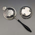 British Vintage Silver Plated Tea Strainer with Wooden Handle