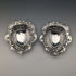 1895 年英國古董純銀一對乾糖果盤 128 克 William Hutton