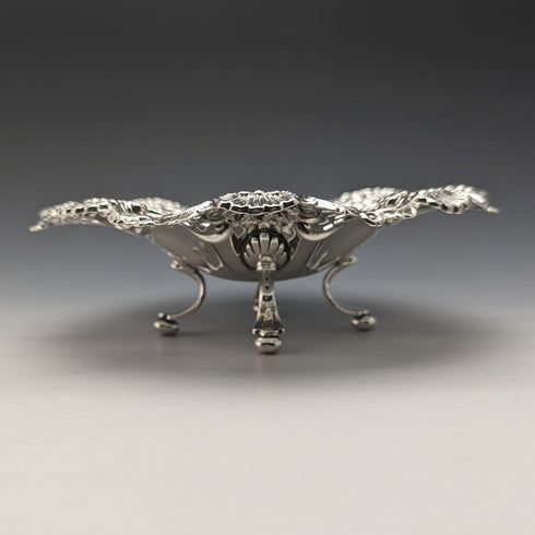 1901 年英國古董純銀高腳盤 182 克 William Davenport