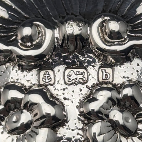 1901 年英國古董純銀高腳盤 182 克 William Davenport