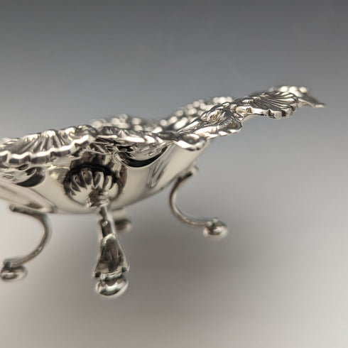 1901 年英國古董純銀高腳盤 182 克 William Davenport