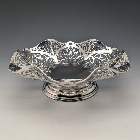 1967年頃 英国ヴィンテージ 純銀製 コンポート/タッツァ 218g R Hodd & Son