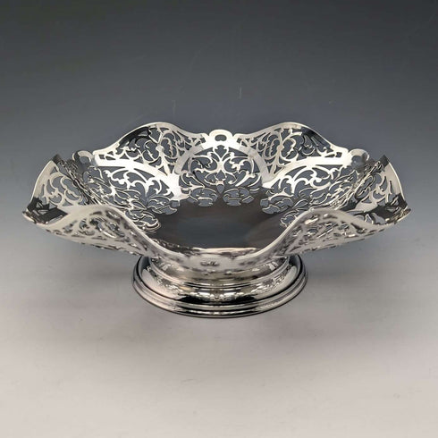 Circa 1967 British Vintage Sterling Silver Compote/Tazza 218g R Hodd & Son