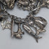 British vintage silver charm bracelet 100g