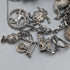 British vintage silver charm bracelet 100g