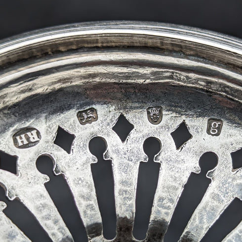 1782 British Antique Georgian Sterling Silver Sugar Basket 190g Robert Hennel