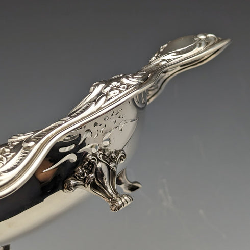 約 1895 年美國古董純銀高腳盤 215 克 Gorham