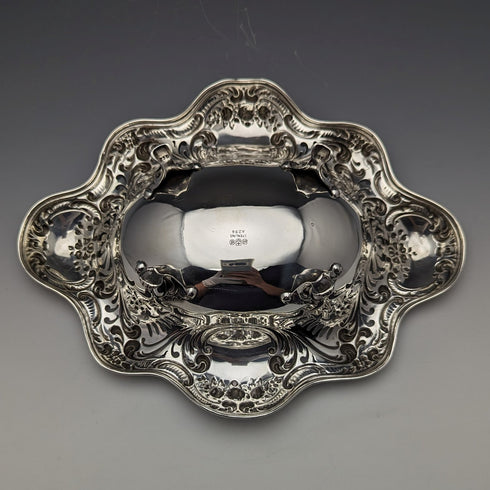 約 1895 年美國古董純銀高腳盤 215 克 Gorham