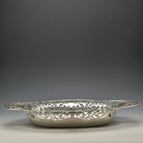 1912 年英國古董純銀盤籃 470 克 Fenton Brothers