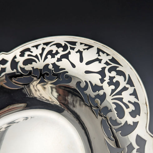 1912 年英國古董純銀盤籃 470 克 Fenton Brothers