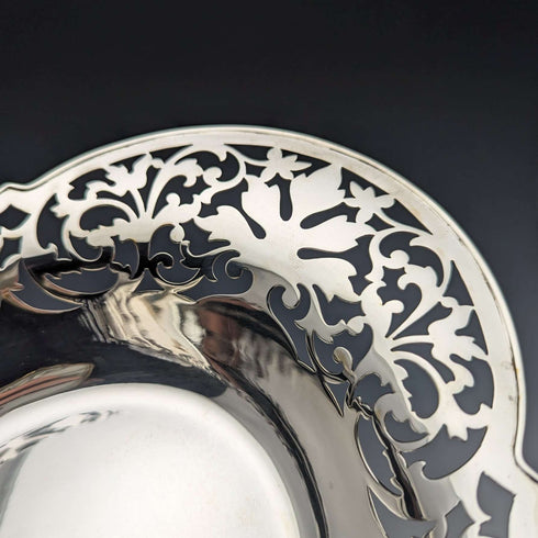 1912 年英國古董純銀盤籃 470 克 Fenton Brothers