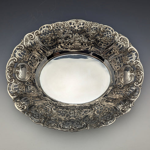 約 1900 年德國古董 800 銀耳環盤 412 克