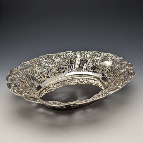 約 1900 年德國古董 800 銀耳環盤 412 克