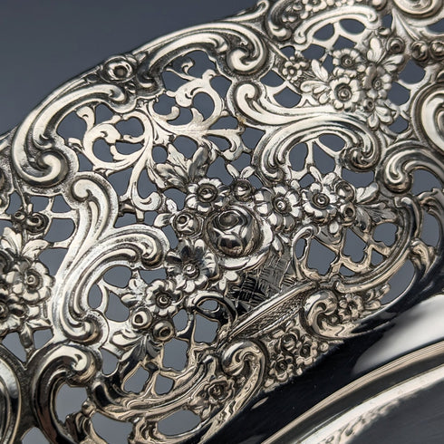 約 1900 年德國古董 800 銀耳環盤 412 克