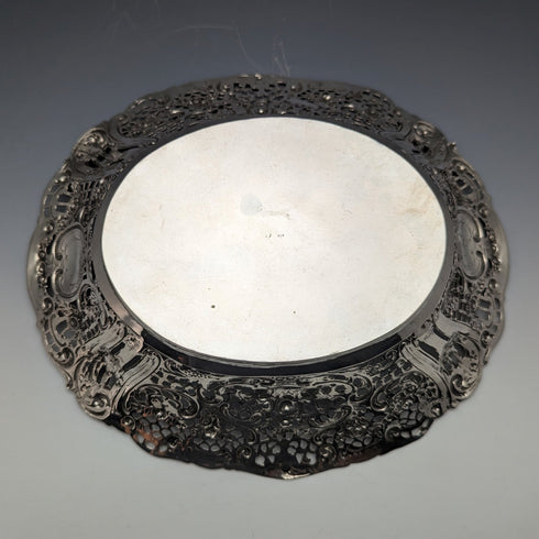 約 1900 年德國古董 800 銀耳環盤 412 克