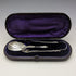 1875 British Antique Sterling Silver Tea Caddy Spoon & Tongs HENRY LIAS in Case
