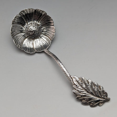 1893 British Antique Sterling Silver Tea Caddy Spoon Robert James Chaplin