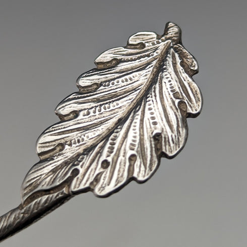 1893 British Antique Sterling Silver Tea Caddy Spoon Robert James Chaplin