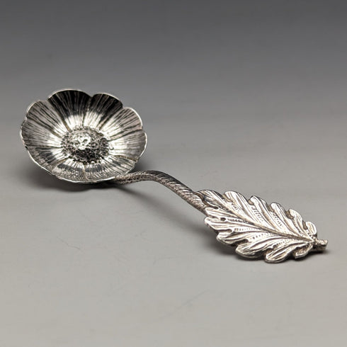 1893 British Antique Sterling Silver Tea Caddy Spoon Robert James Chaplin