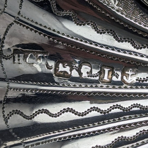 1857 British Antique Sterling Silver Tea Caddy Spoon Hilliard & Thomason