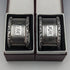 Circa 1960 British Vintage Sterling Silver Napkin Ring Pair Mappin & Webb Paper Box