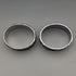 Circa 1960 British Vintage Sterling Silver Napkin Ring Pair Mappin & Webb Paper Box
