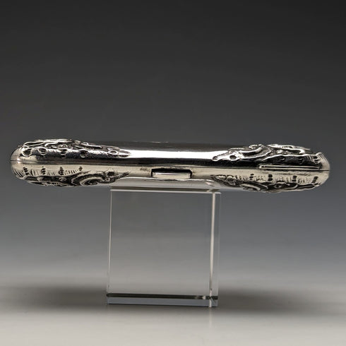 1900 英國古董純銀雙門卡包 Walker & Hall