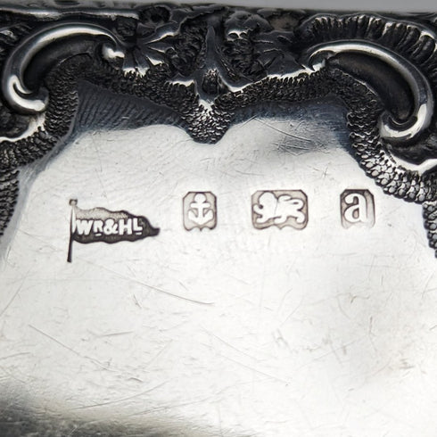 1900 英國古董純銀雙門卡包 Walker & Hall