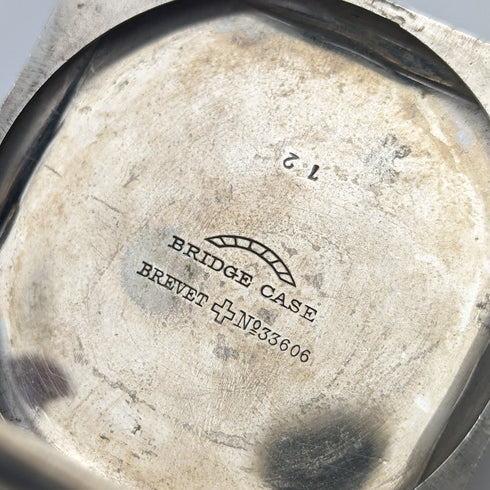 Antique Hebdomas 8 day pocket watch square case in good working order