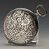 Antique Swiss Longbeen pocket watch thin silver side hunter case in good working order