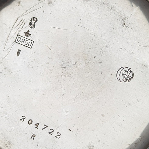 Antique Swiss Longbeen pocket watch thin silver side hunter case in good working order