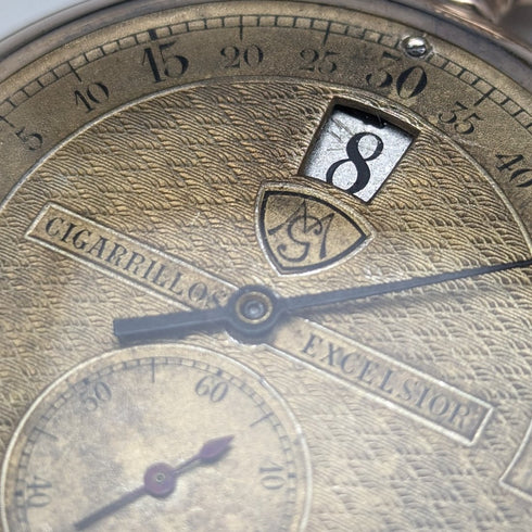 アンティーク スイス モダニスタ ジャンピングアワー 懐中時計 動作良好