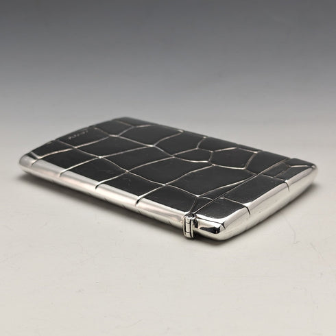 2001 年英國復古純銀鱷魚圖案卡包 62 克 Carr's of Sheffield