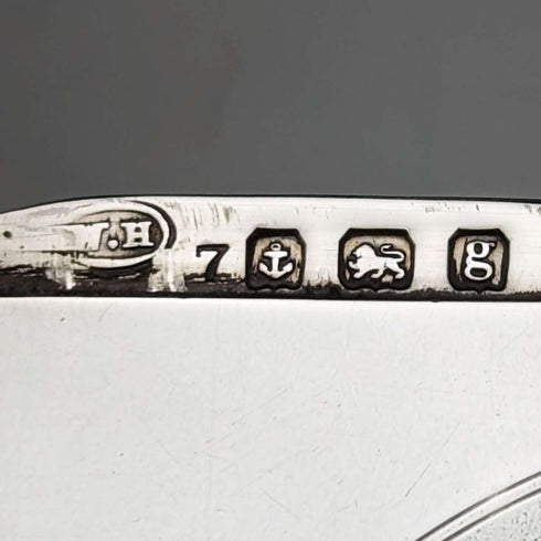 1906年 英国アンティーク 純銀製 アール・ヌーヴォー カードケース 73g William M Hayes