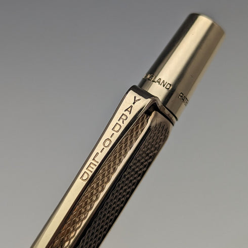 British Vintage Yard O Red Rolled Gold Hexagon Propelled Pencil