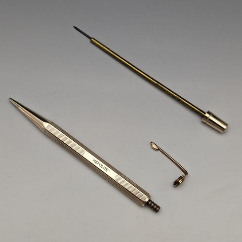 British Vintage Yard O Red Rolled Gold Hexagon Propelled Pencil