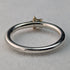 British Jewelry 9ct Gold Star Sterling Silver Ring Ring ALM